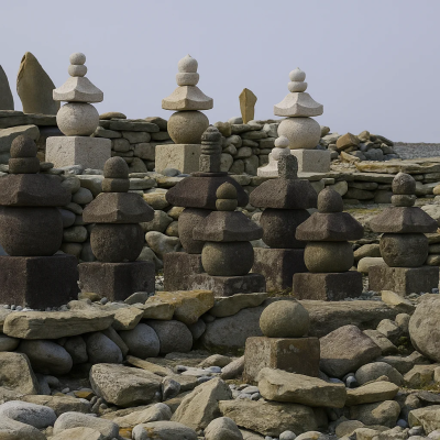 Hinoshima Stone Pagodas