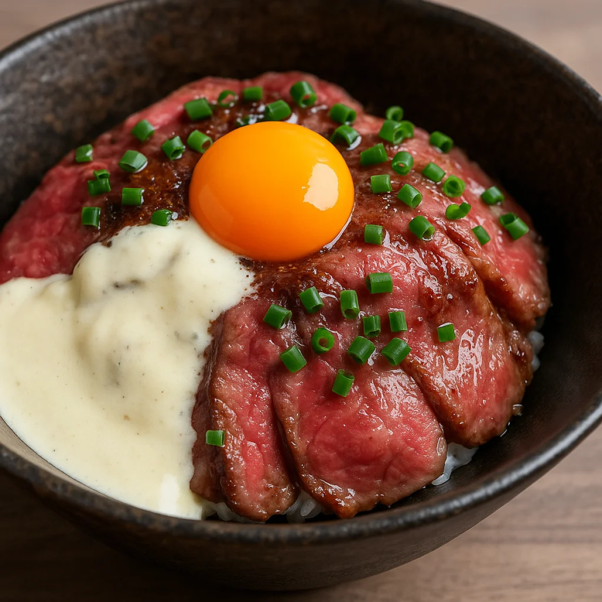 red wagyu donburi