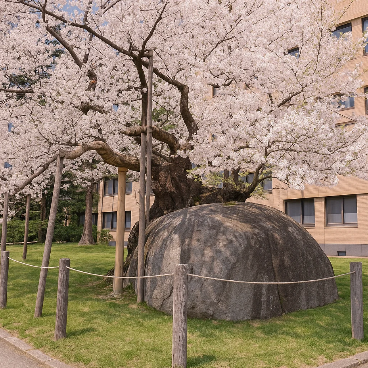 Rock-breaking Cherry Tree (Ishiwarizakura)